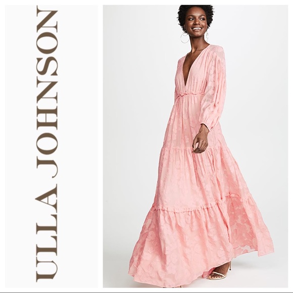 🌸SOLD🌸Ulla Johnson Margaux FilCoupé Maxi Dress 6 - Picture 2 of 15